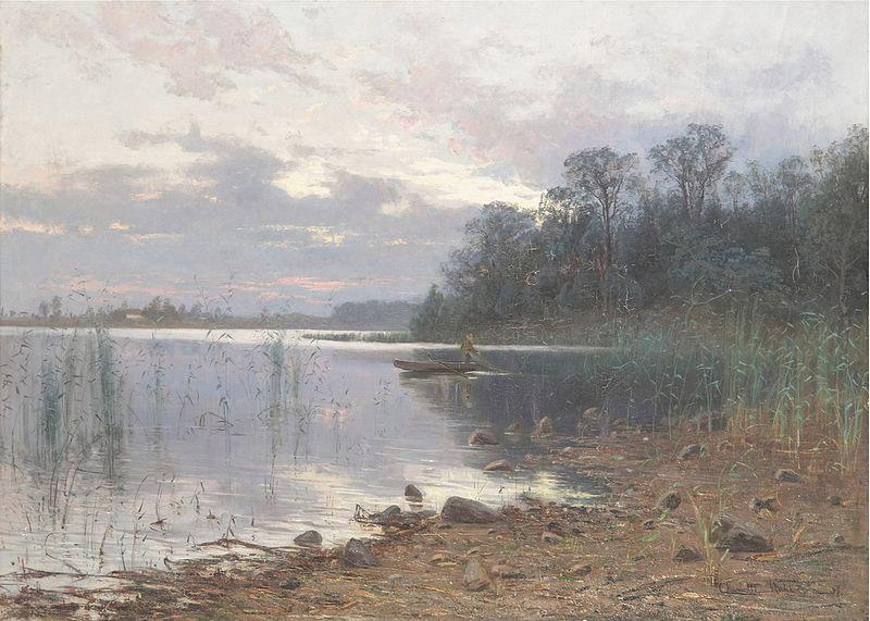 Charlotte Wahlstrom Lake landscape at dusk